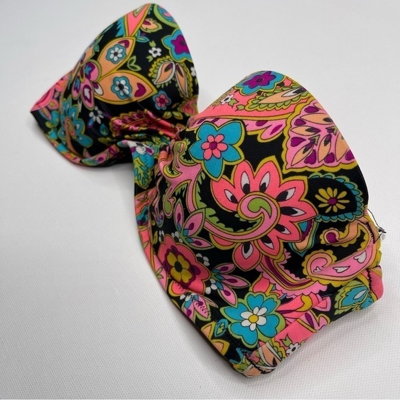 Victoria’s Secret Bra Bikini Top Swimsuit Vacation Beach Floral Neon Boho Resort - Picture 2 of 9